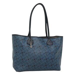 CELINE Tote Bag PVC Blue Auth bs23754